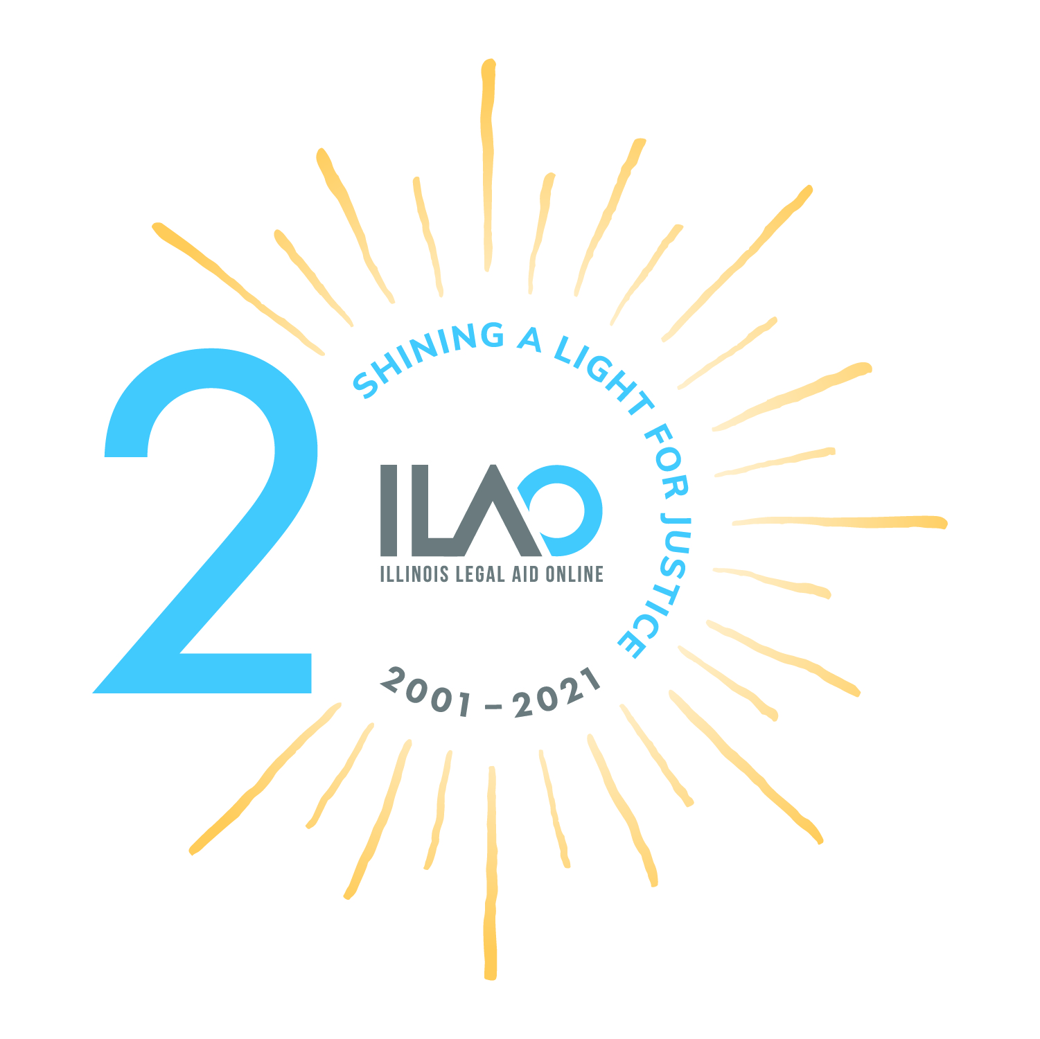 ILAO's 20th Anniversary logo, 2001-2021