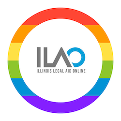 ILAO logo wrapped in a rainbow circle